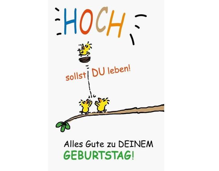 Produktbild ABC Geburtstagskarte Hoch sollst du leben B6 (1 Stk.)