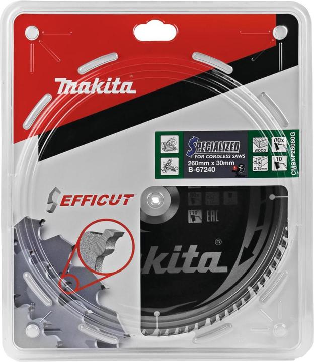Produktbild Makita EFFICUT Sägeb.260x30x80Z