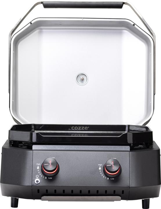 Actual product image Cozze - Plancha G -500 with lid and 2 burners 6.5 kW - Beewax - Black (90520) (6.50 kW)
