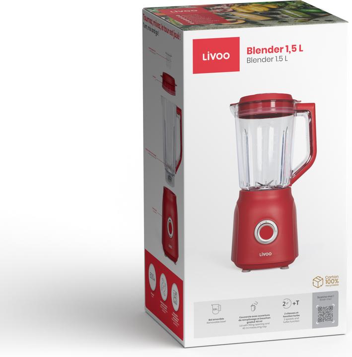 Produktbild Livoo Standmixer 1,5 L (600 W)