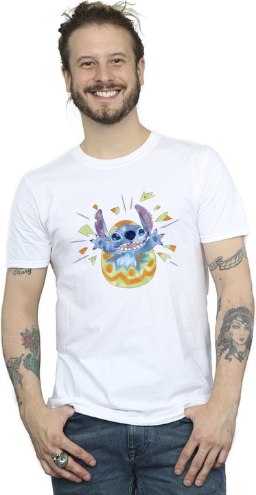 Immagine prodotto Disney Lilo & Stitch Cracking Egg Maglietta Uomo (4XL)