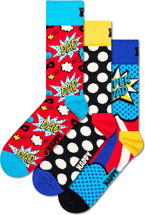 Actual product image Happy Socks Father's Day Gift Set (pack of 3, 41 - 46)