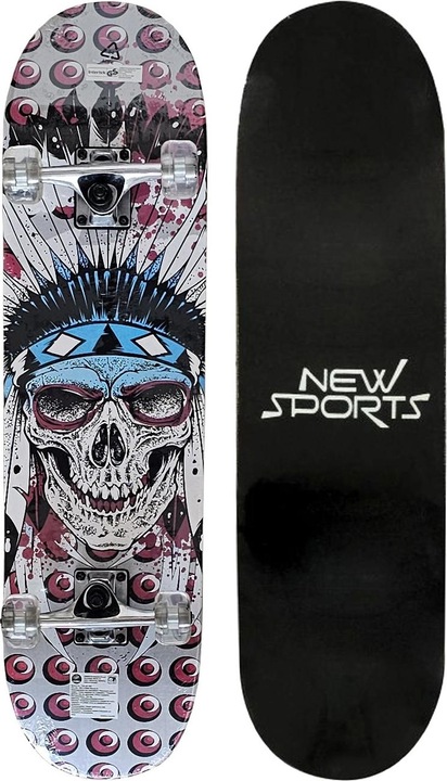 Image du produit New Sports Skateboard Skeleton Longueur 78,7 cm, ABEC 7 (30.98")