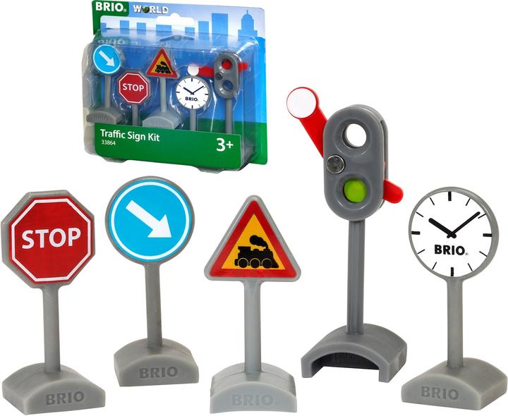 Produktbild Brio Eisenbahn Verkehrsschilder Set (BP1187356200)