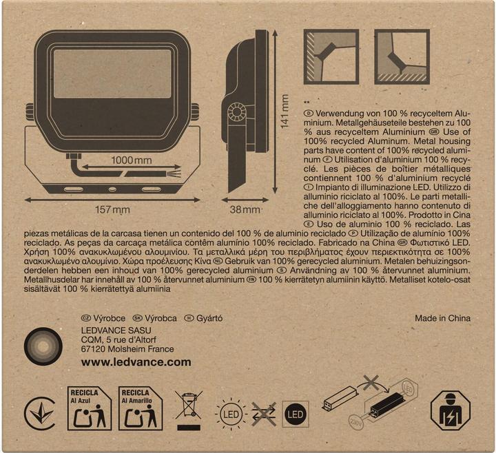 Immagine prodotto Ledvance FL 20 P 17W 2K4LM 83 (2200 lm, IP66)