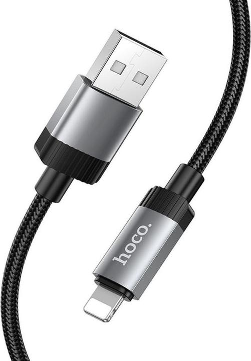 Immagine prodotto Hoco Cable Cable USB A to Lightning 2,4A 1 m X117 black (1 m, USB 3.2 Gen 1)