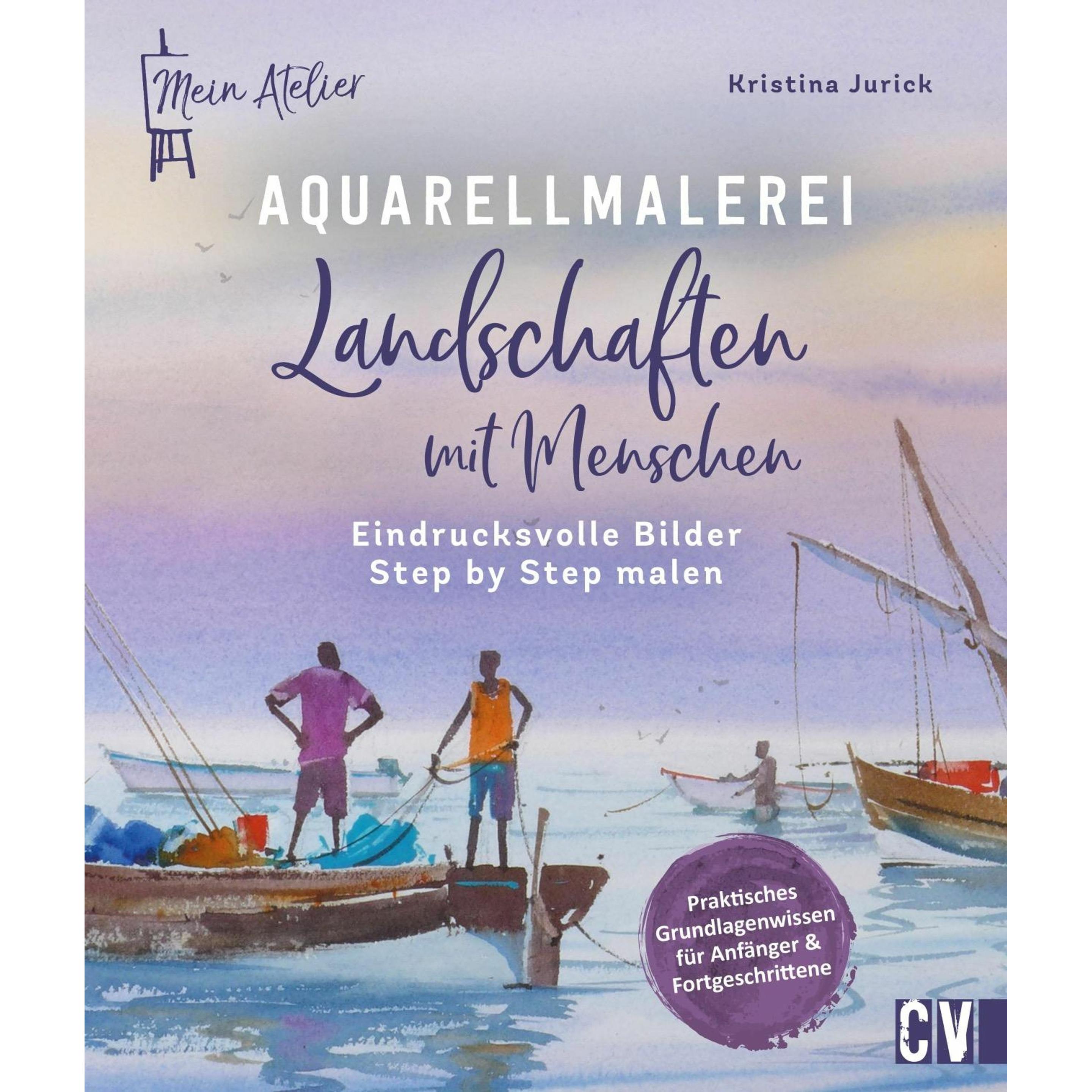 Thumbnail - Mein Atelier Aquarellmalerei – Landschaften mit Menschen, Ratgeber von Kristina Jurick