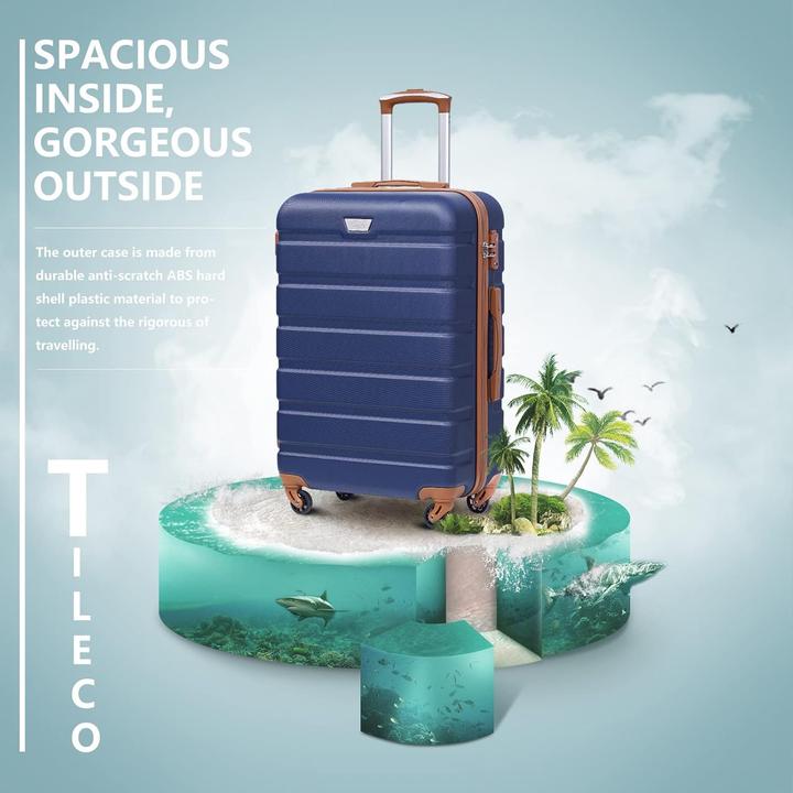 Actual product image Coolife Hartschalen-Handgepäckkoffer mit TSA-Schloss (38 l)