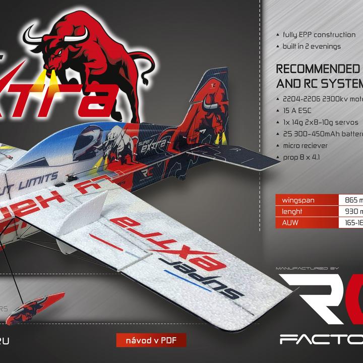 Immagine prodotto RC Factory RC-Factory Super Extra Bull / 865 mm (Acrobazia aerea)