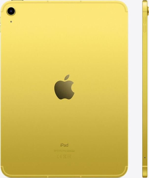 Produktbild Tiberion iPad 10th Gen (2022) 10,9" Cellular +Wifi 256GB Yellow (5G, 10.90", 256 GB, Yellow, A / Wie neu)