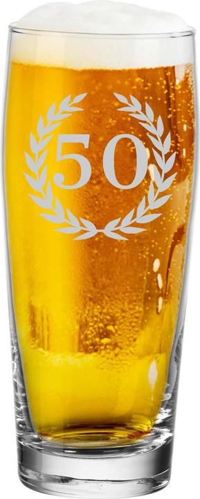 Produktbild Luxentu Willi Becher / Bierglas mit Gravur 50. Jubiläum (0.50 l, 1 x)