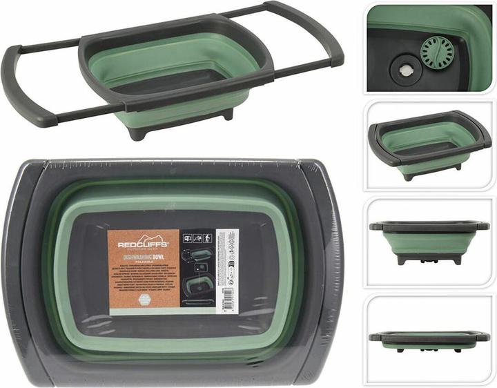 Actual product image Redcliffs Dishwashing Bowl Foldable Green