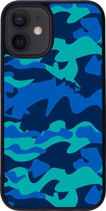 Actual product image PhoneLook Cover Silicone Black Camo Blue (Apple iPhone 12 mini)