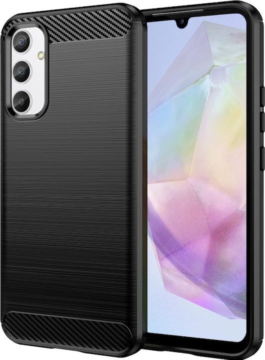 Produktbild Screenguard Carbon Brushed Soft TPU Case (Samsung Galaxy A35)
