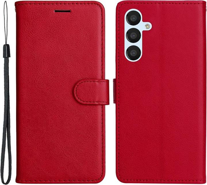 Cover-Discount Galaxy A54 - Custodia cover in pelle rossa (Samsung Galaxy A54 5G)