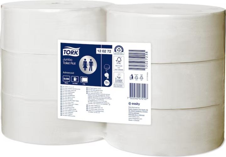Actual product image kaiserkraft Toilet paper, industrial jumbo roll (6 x)