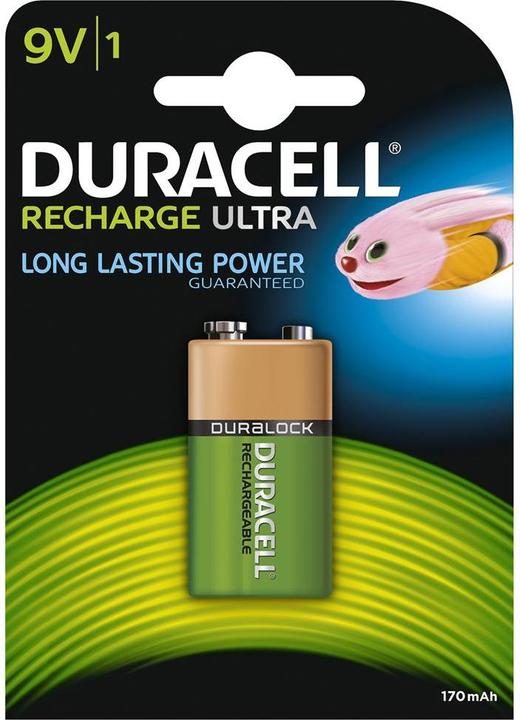 Image du produit Duracell Recharge Ultra (1 pcs, 9V Block, 170 mAh)