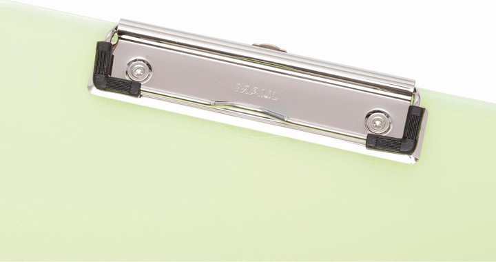 Produktbild Maul Klemmbrett neon, DIN A4, transparent-gelb aus Kunststoff, flache, vernickelte Bügelklemme (22.6 x 31.8 cm)