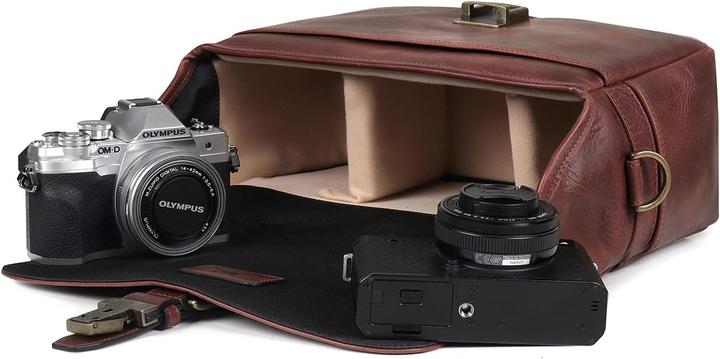 Produktbild MegaGear Torres Oberleder Kameratasche (Kamera Schultertasche)