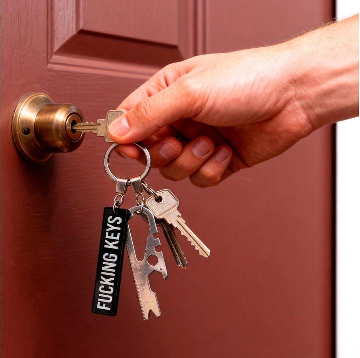 Actual product image Fisura Keyring FUCKING KEYS