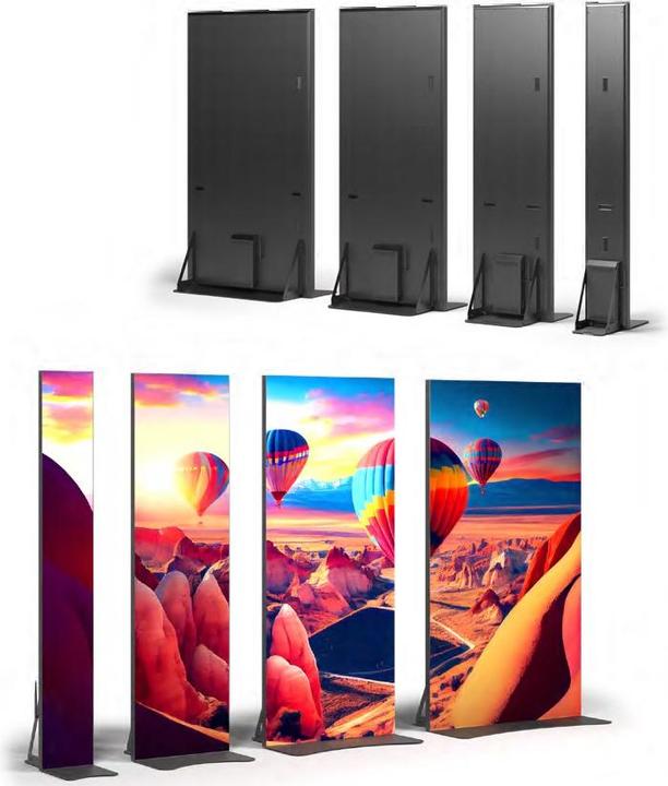 Actual product image DSS Indoor LED Stele Portrait Eco, 85", schwarz