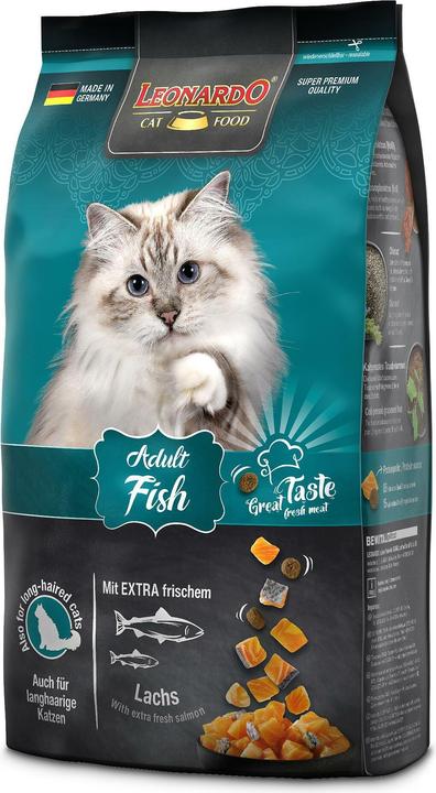 Leonardo Cat Food Trockenfutter Adult Fisch, 1.8 kg (Adult, 1 Stk., 1800 g)