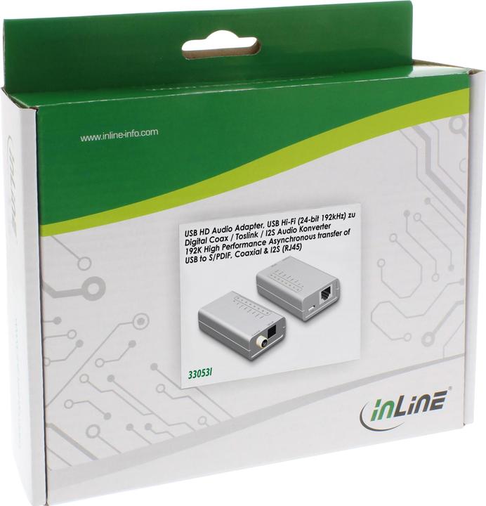 Image du produit InLine Adaptateur audio HD USB (Convertisseur de caméra)
