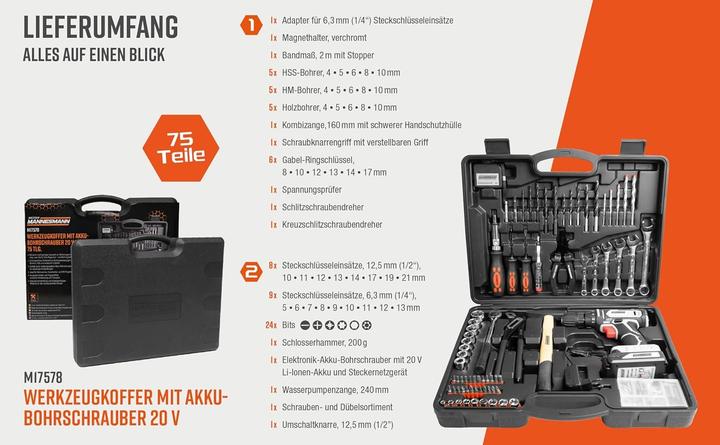 Produktbild Mannesmann Werkzeugkoffer