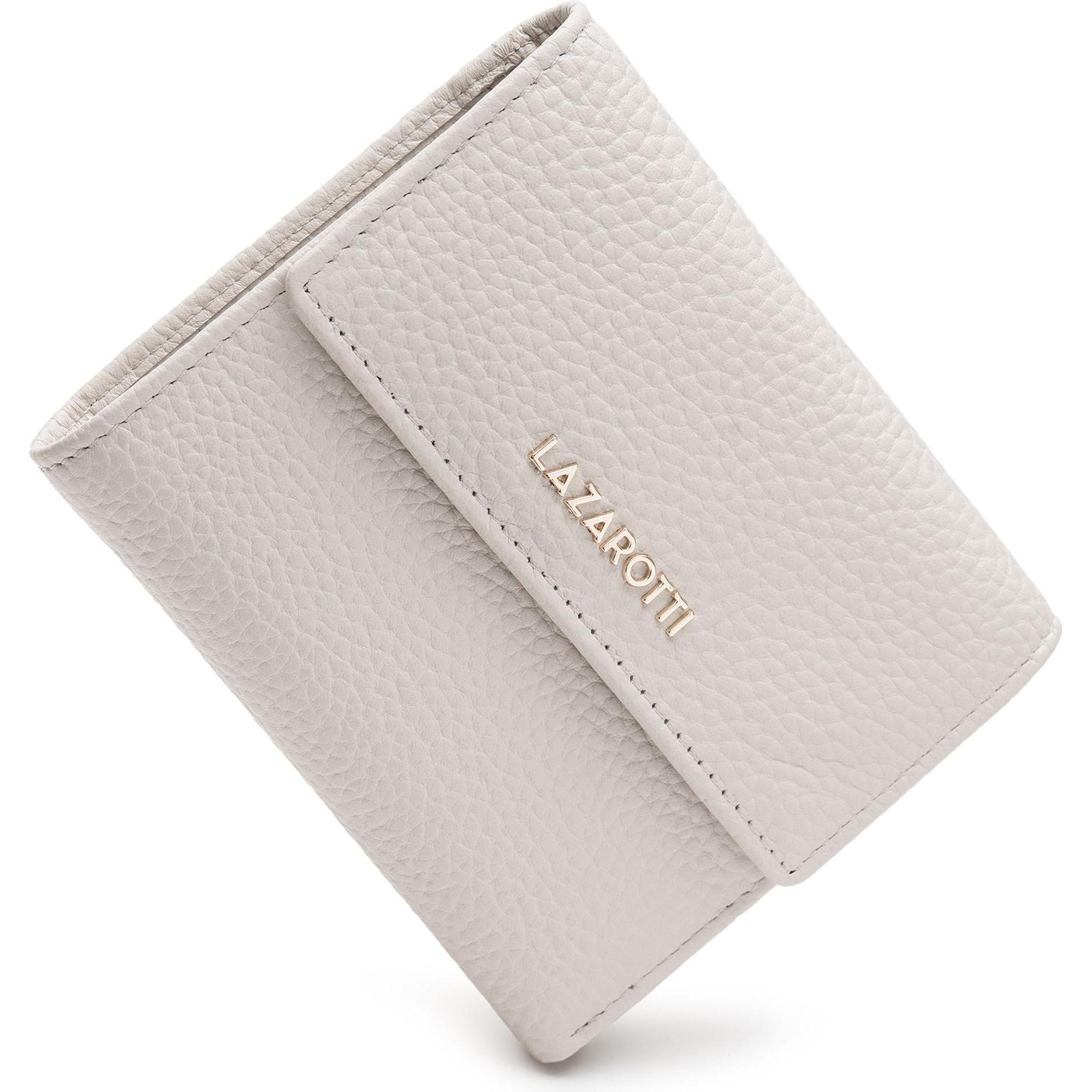 Thumbnail - Lazarotti, Damen, Portemonnaie, Bologna Leather Geldbörse Leder 12 cm, Weiss