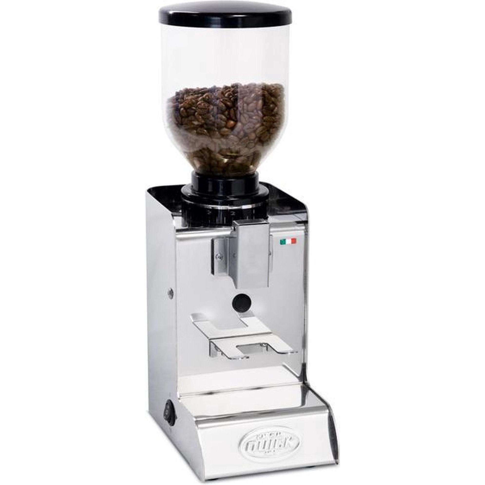 Quick Macinacaffè professionale - Elettrico QM060 - 350 Grammi, Macinacaffè, Argento