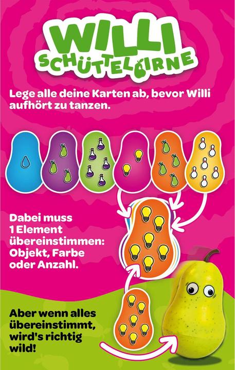 Produktbild Willi Schüttelbirne (Deutsch, Multilingual, 2 - 8 Spieler)