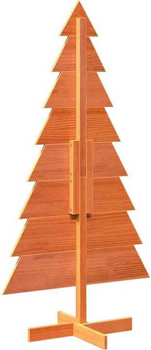 Produktbild VidaXL Weihnachtsbaum Holz Tannenbaum Deko Holzbaum 150cm Massivholz Kiefer