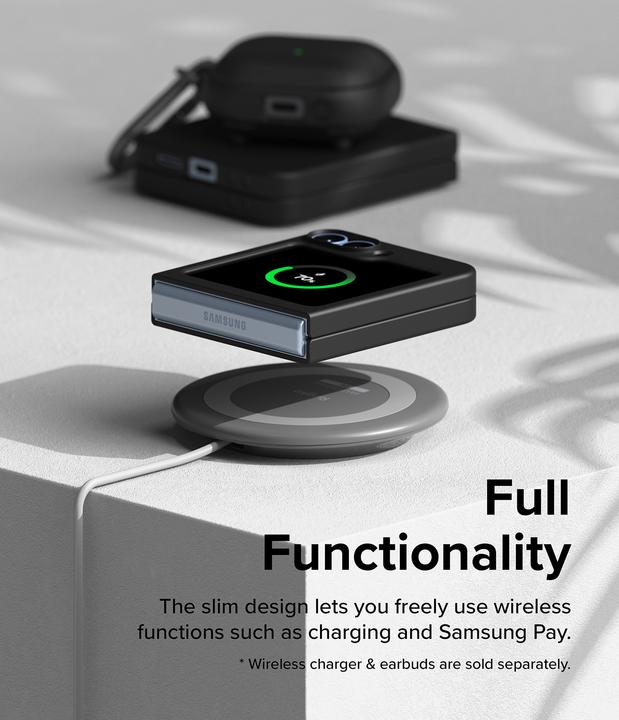 Produktbild Ringke Case for Galaxy Z Flip 6 SLIM BLACK (Samsung Galaxy Z Flip6, Samsung Galaxy Z Flip7 FE)