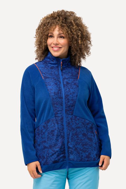 Actual product image Ulla Popken Patch Print Fleece Jacket (46, 48)