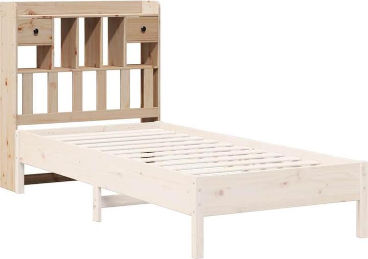 Actual product image VidaXL Headboard Bed headboard with storage space Wax brown 200cm solid wood