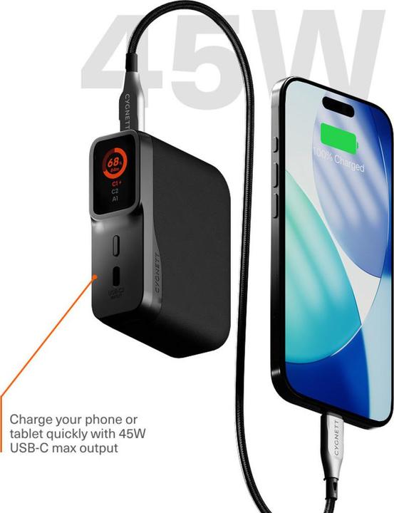 Actual product image Cygnett Encore (10000 mAh, 45 W, 65 Wh)