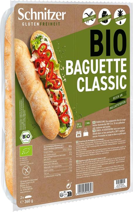 Schnitzer Baguette di mais biologica senza glutine (360 g)