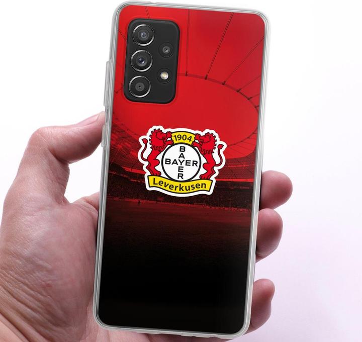 Actual product image DeinDesign Silikon Hülle für Samsung Galaxy A52s 5G Handyhülle Case Smartphone Schutzhülle Bayer 04 (Samsung Galaxy A52s 5G)