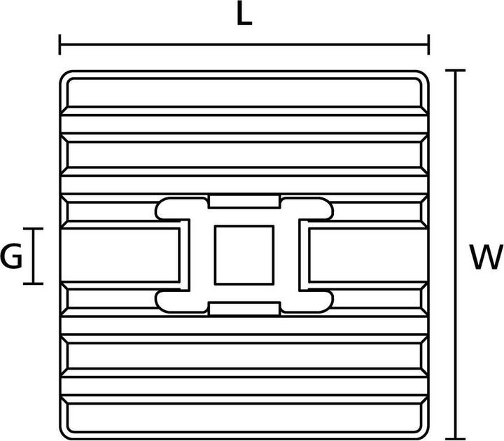 Actual product image HellermannTyton Adhesive base (28 mm, 10 pcs.)