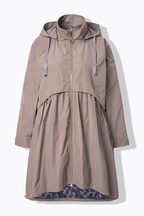Actual product image Ulla Popken Curved Cross Seam Rain Coat