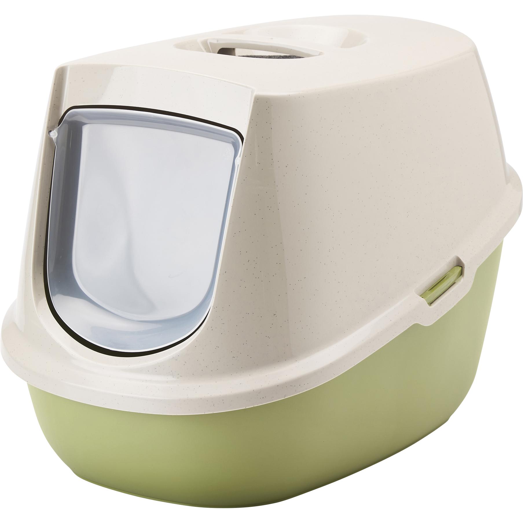 Comparer les prix de Maison de toilette Chat – Manon Savic vert – 54,5 x 39 x 39 cm