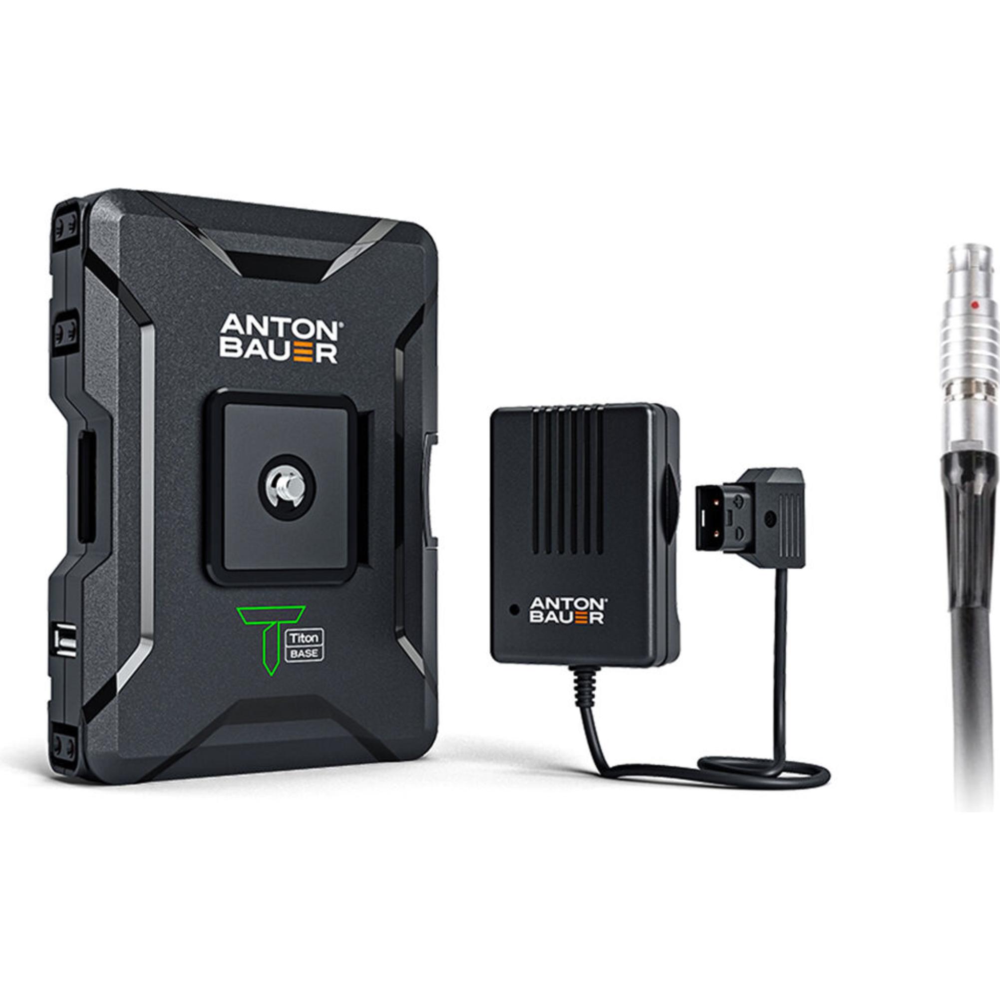 Anton Bauer Kit di base Titon, per fotocamera Canon da 14 V con Lemo, Alimentatore fotocamera, Nero