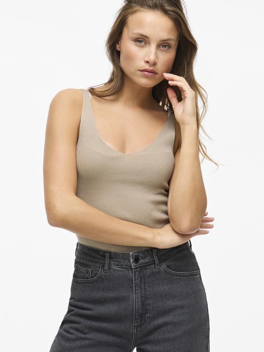 Actual product image Vila Viwennie V-Neck Rib Knit S/L Top - Noos (XL)