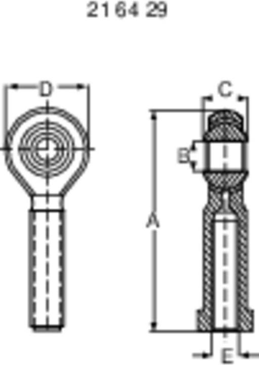 Actual product image Modelcraft Steel ball head with internal thread