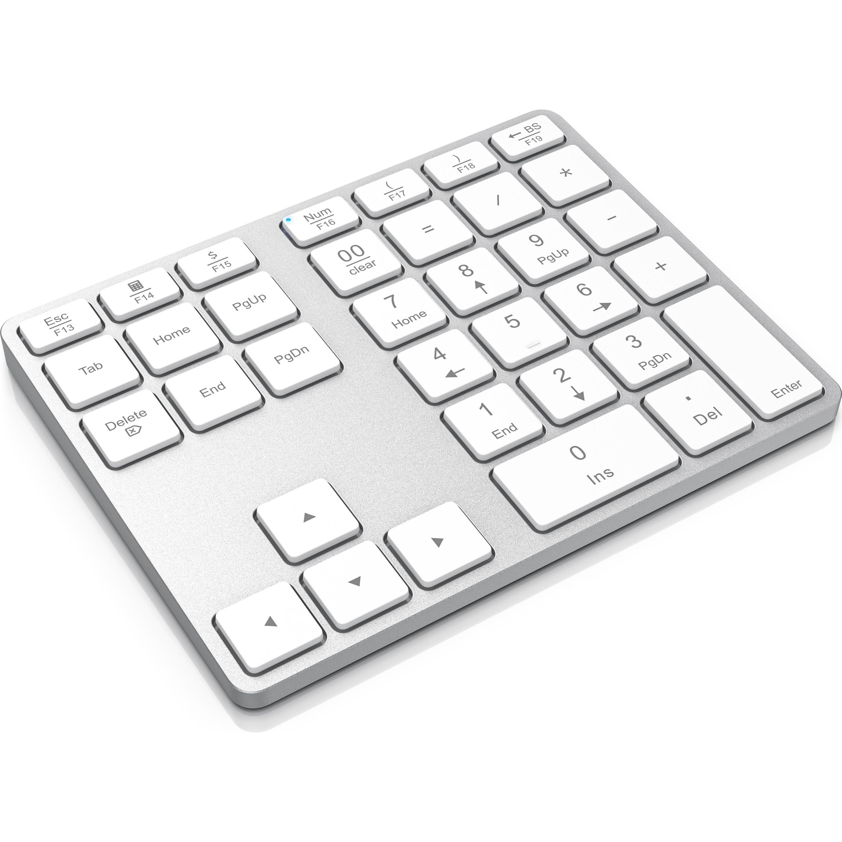 Aplic Bluetooth Numpad, Wireless Ziffernblock mit Multifunktionstasten, Aluminium Keypad, 35 Tasten, BT3.0 (DE, Kabellos...