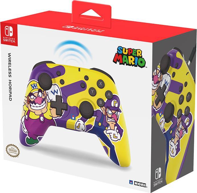 Produktbild HORI Wireless Horipad Controller - Wario + Waluigi (Switch, Switch Lite, Switch 2, Switch OLED)