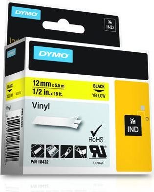Produktbild Dymo Schriftband-Kassette Rhino IND (1.20 cm, Mehrfarbig)