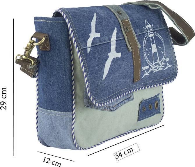 Produktbild Sunsa Jeanstasche Schultertasche Handtasche Schule Upcycling No.54