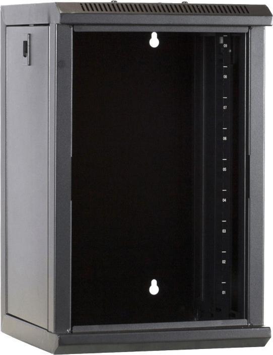 Produktbild Dsit 9 HE, 10” Serverschrank, mit Glastür (BxTxH) 312x310x486mm (9 HE, 10 Zoll Rack)