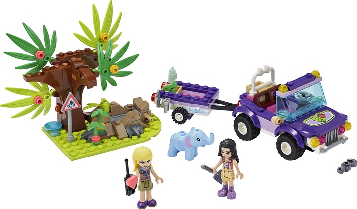 Actual product image LEGO Rescue of the baby elephant with transporter (41421, LEGO Friends)
